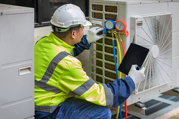Professional Air Duct Cleaning technician working in Boone Grove, IN